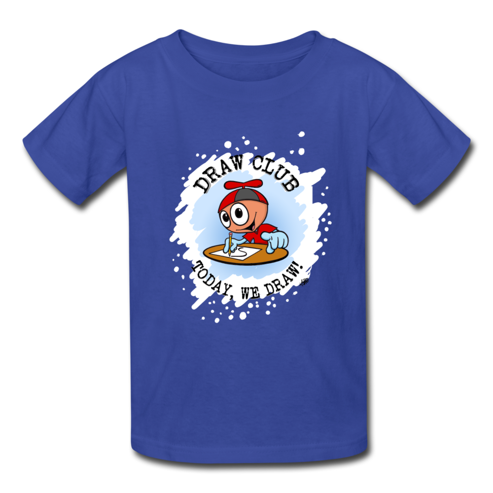 GooGenius Draw Club Official T-Shirt (Kids' Sizes) - royal blue